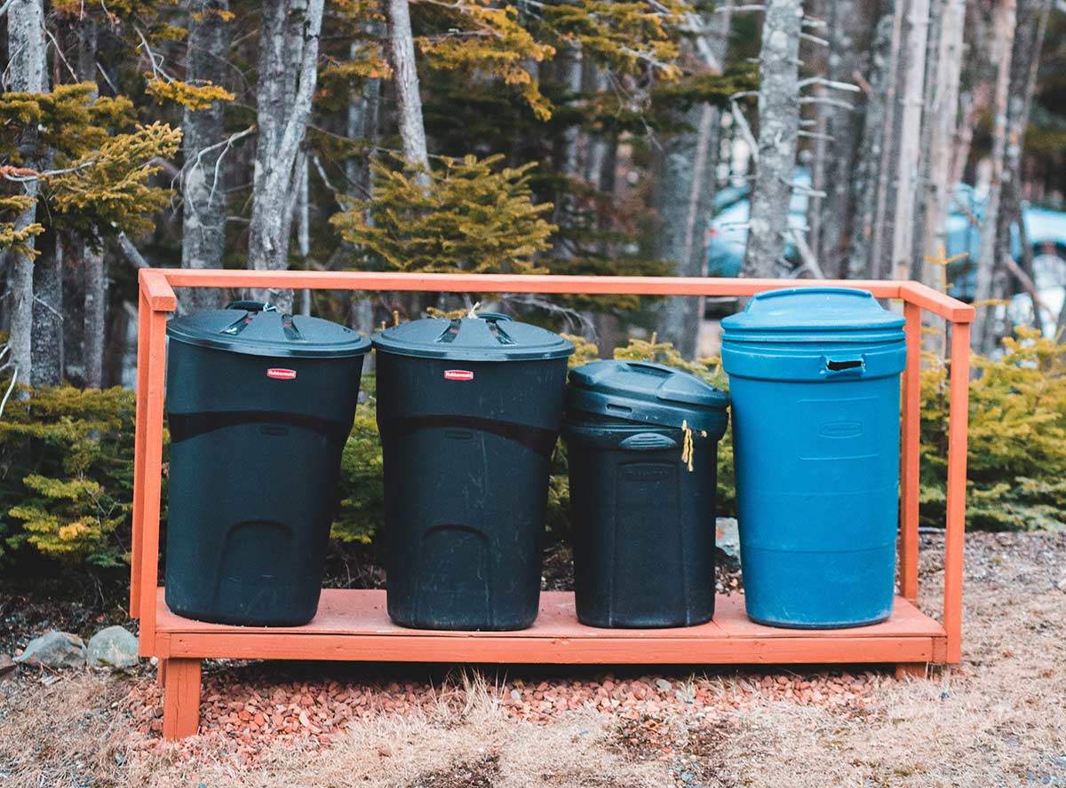 camping trash cans